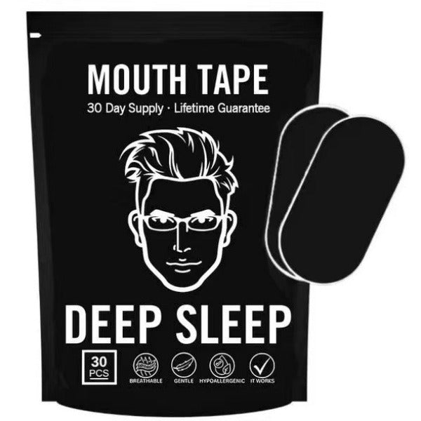 Sleep-Enhancing Mouth Tape in Black Packaging