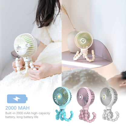 Portable Mini USB Charging Fan - Handheld & Stroller Friendly