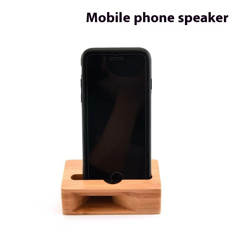 Bamboo Passive Amplifier - Eco-Friendly Natural Wood Speaker