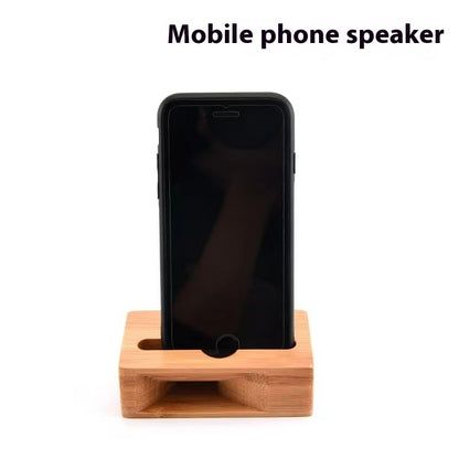 Bamboo Passive Amplifier - Eco-Friendly Natural Wood Speaker