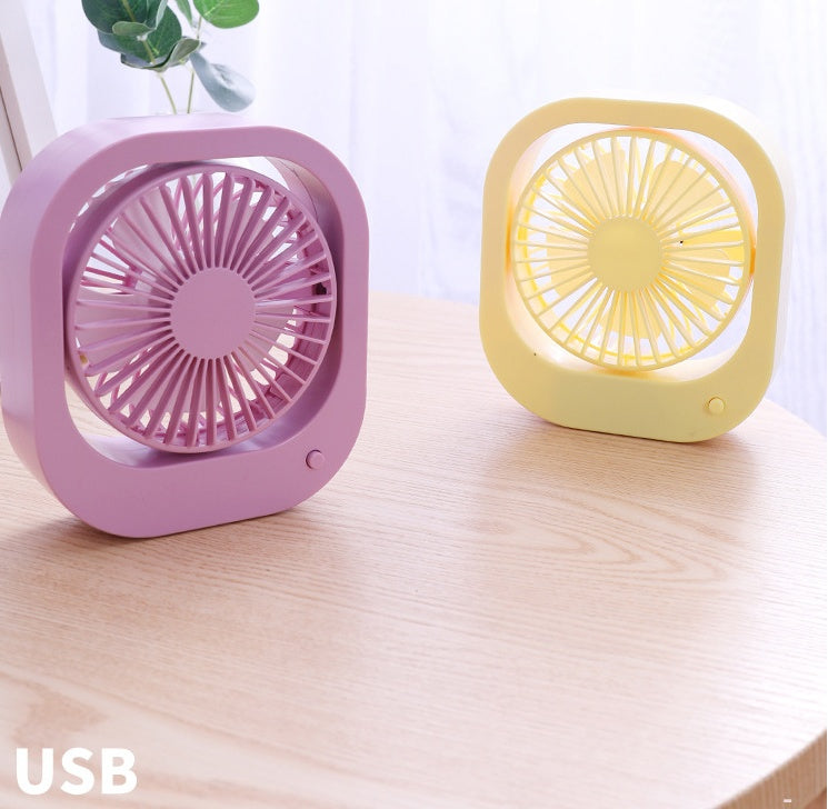 Eco-Friendly Portable USB Desk Fan with 180° Rotation