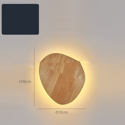 Eco-Friendly Wall-Mounted LED Log Art Lamp