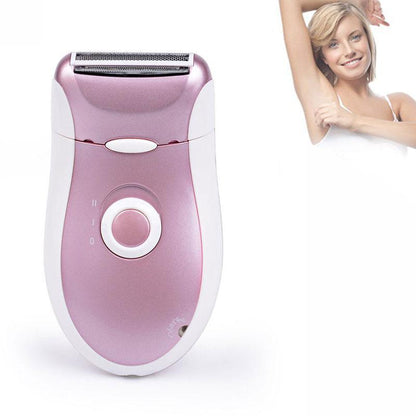 Eco-Friendly Rechargeable Electric Shaver in Pink and White