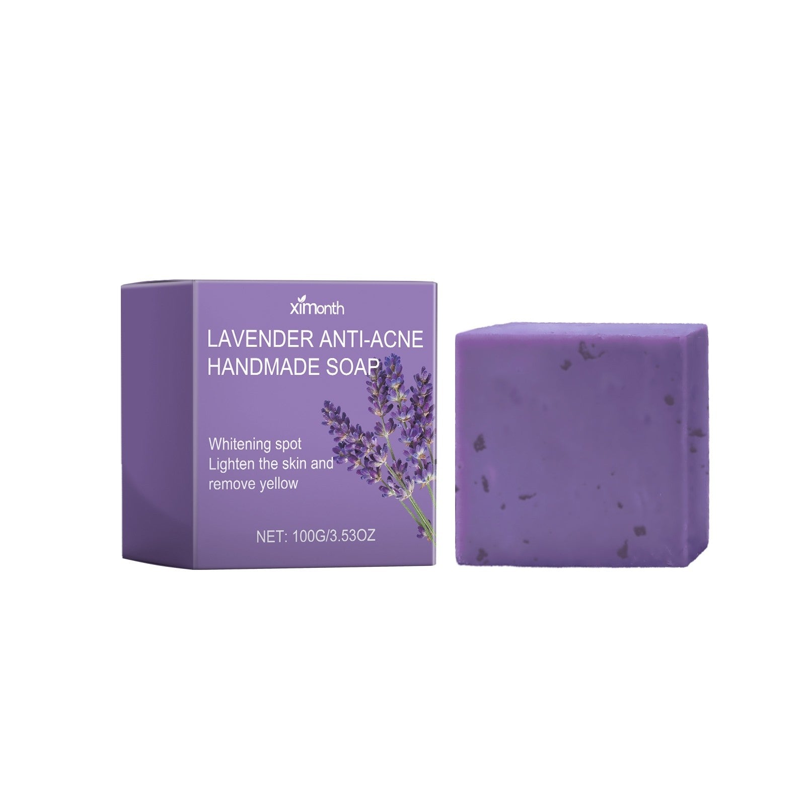 Lavender Anti-Acne Handmade Soap Bar in Eco-Friendly Packaging