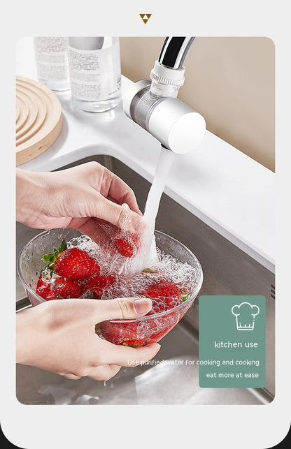 Splash Proof Water Filter Booster Faucet Filter