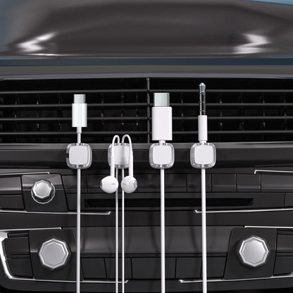 Transparent Magnetic Cord Manager – 3-Pack Cable Holder