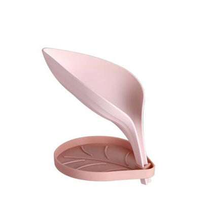 Leaf-Shaped Soap Holder - Eco-Friendly Water-Draining Design