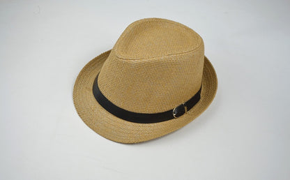 Eco-Friendly Summer Straw Fedora Hat for Sun Protection
