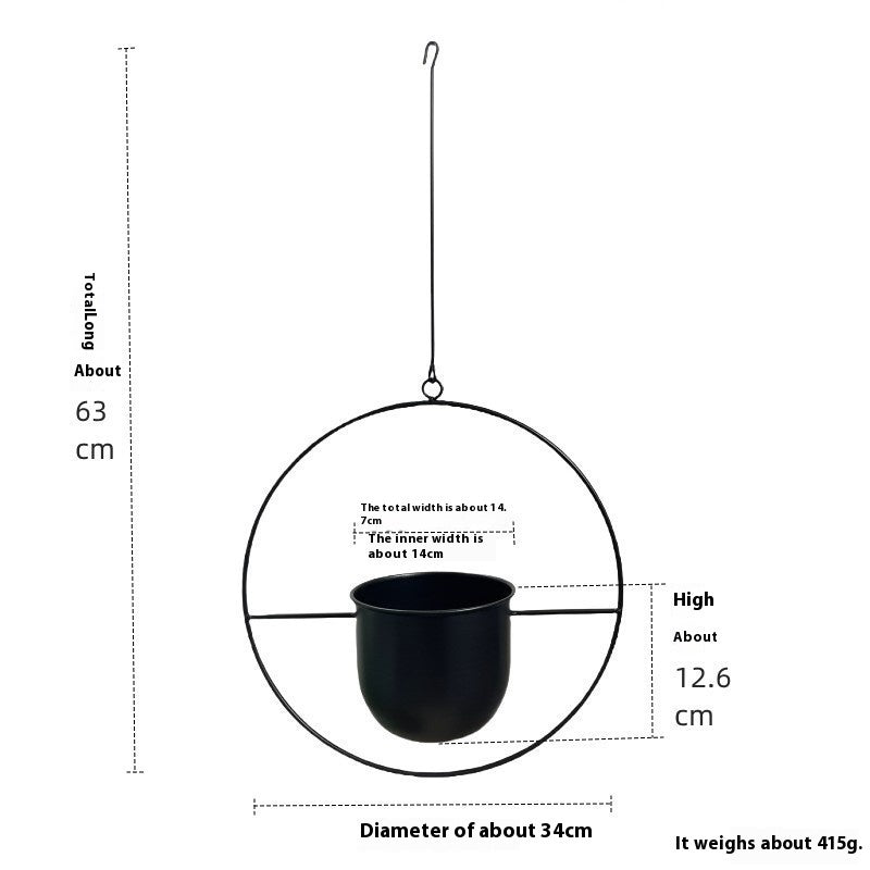 Nordic Home Succulent Iron Flower Pot