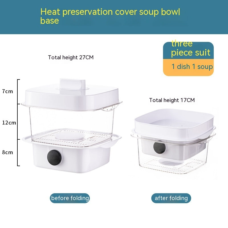 Eco-Friendly Multi-Layer Food Steamer & Storage Cover