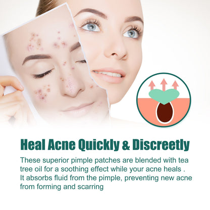 Heart-Shaped Colorful Acne Patches for Clear Skin