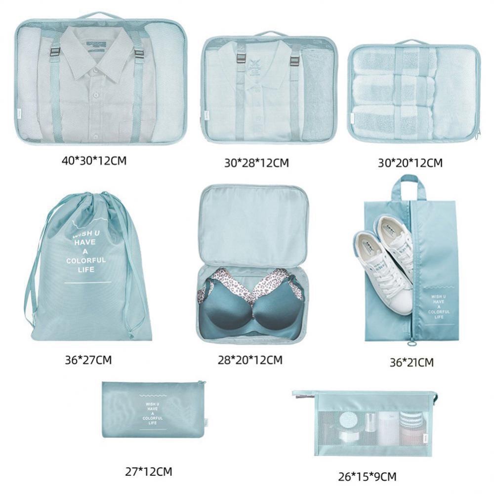Eco-Friendly Travel Packing Cubes & Bags Set for Sustainable Organization