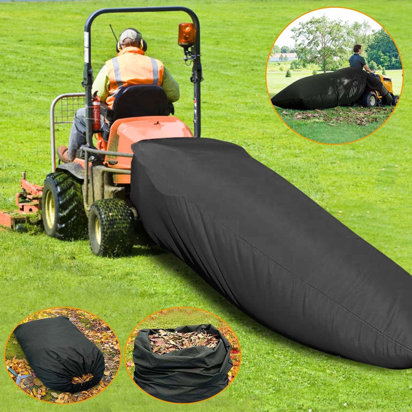 Eco-Friendly Lawn Mower Leaf Bag - Reusable & Durable Attachment for Sustainable Gardening