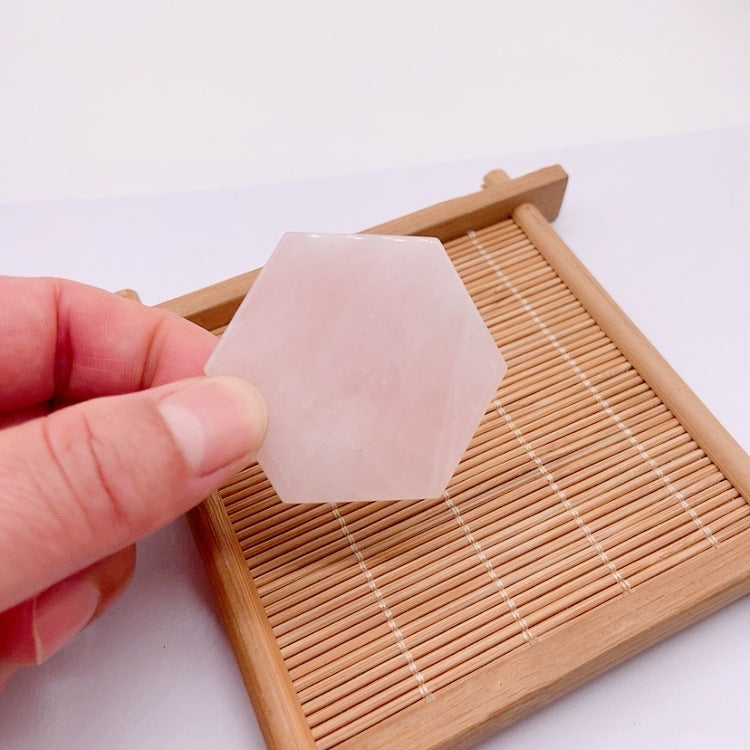 Eco-Friendly Hexagonal Natural Stone Coaster Set