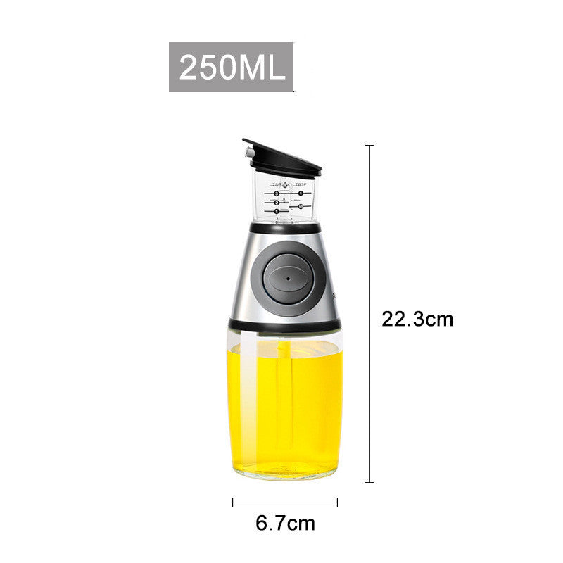 Eco-Friendly 500ml Glass Oil Dispenser for Kitchen