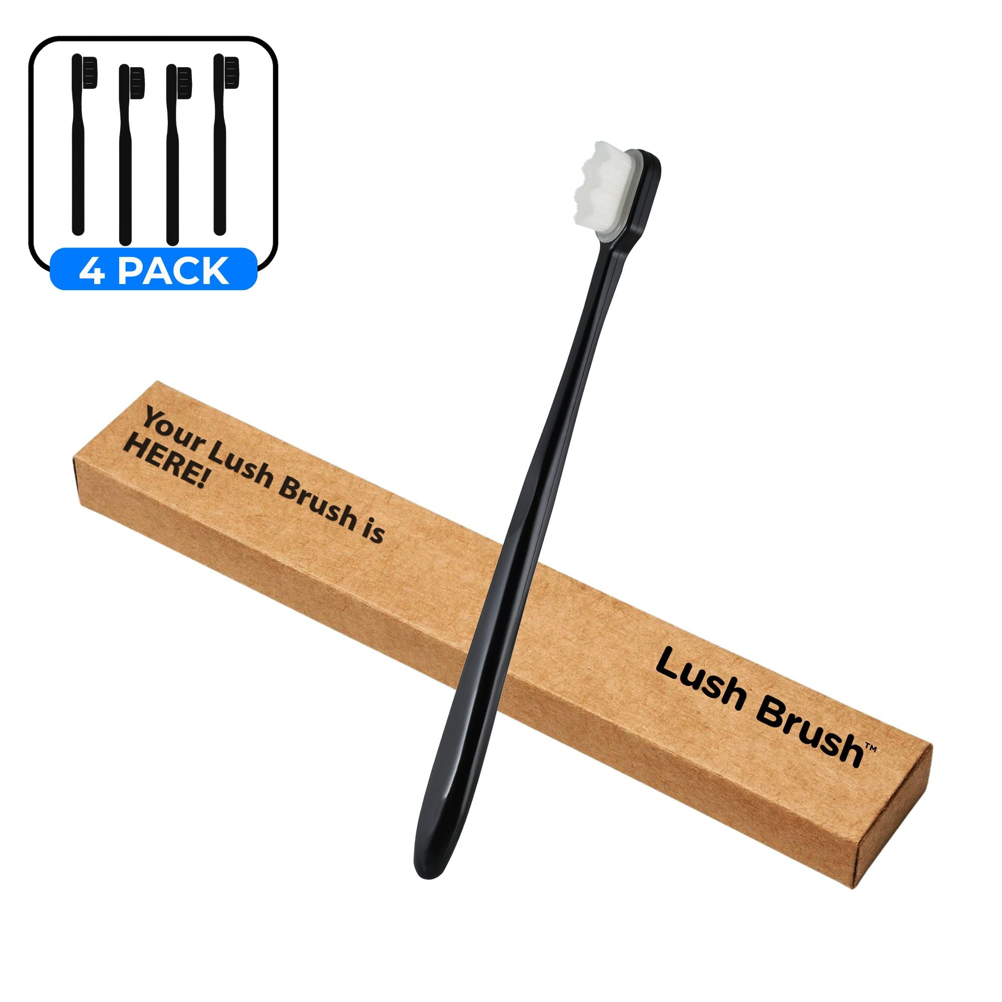 Lush Brush™ Premium Nano Toothbrush (4-Pack)