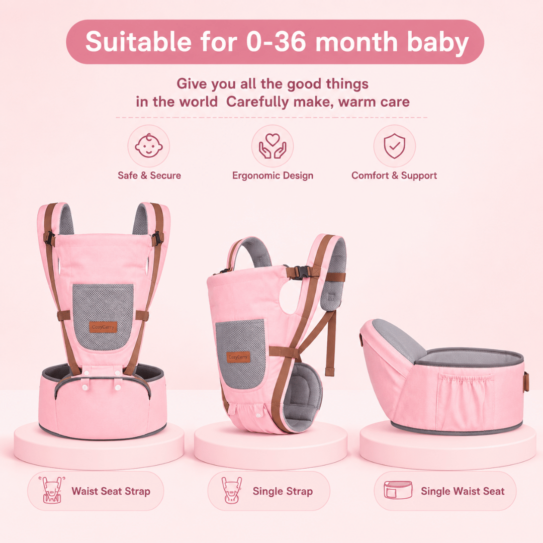 CozyCarry™ 3-in-1 Hip Seat baby Carrier