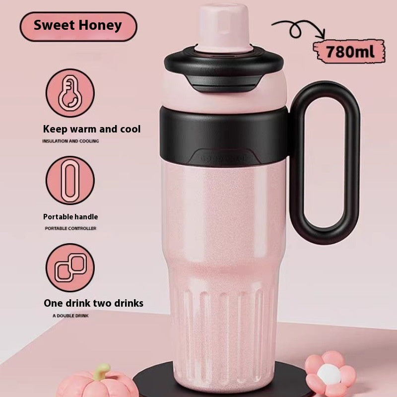 Eco-Friendly Stainless Steel Thermal Cup with Lid