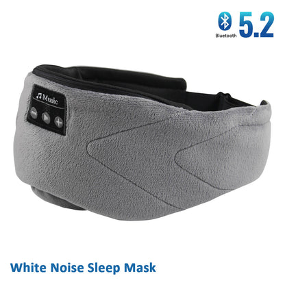Sleep Mask with Built-In White Noise for Enhanced Sleep