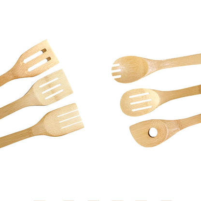 Eco-Friendly Bamboo Kitchen Utensil Set - Sustainable & Durable
