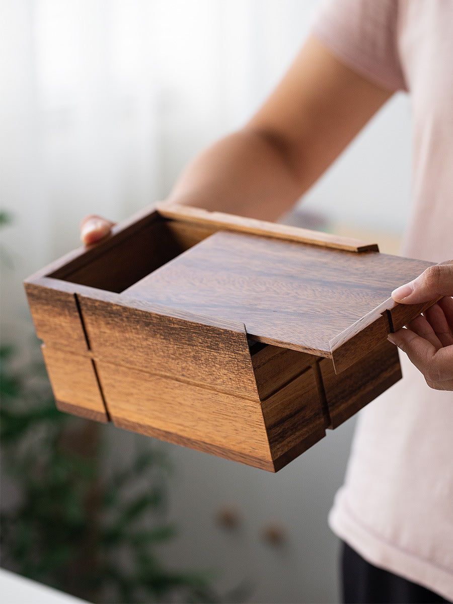 Eco-Friendly Natural Wood Drawer Organizer