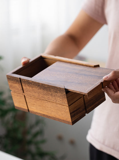 Eco-Friendly Natural Wood Drawer Organizer