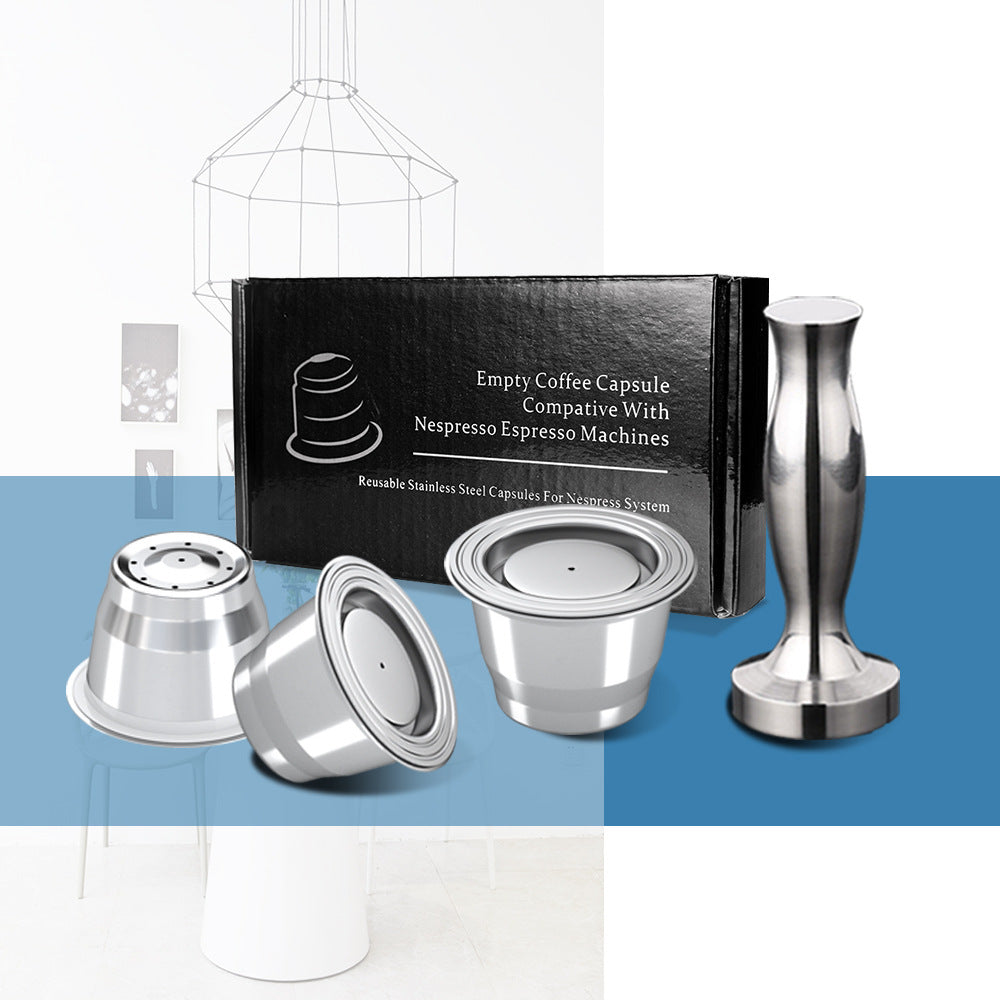 Eco-Friendly Coffee Capsule Machine with Reusable Pods