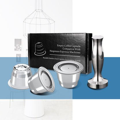 Eco-Friendly Coffee Capsule Machine with Reusable Pods