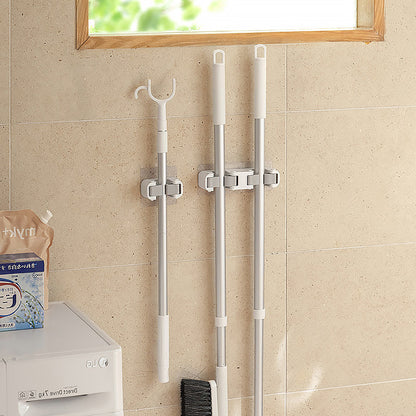 No Punching Toilet Mop Wall Mount With Fixed Buckle