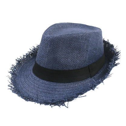 Men's Eco-Friendly Straw Top Hat for Stylish Sun Protection