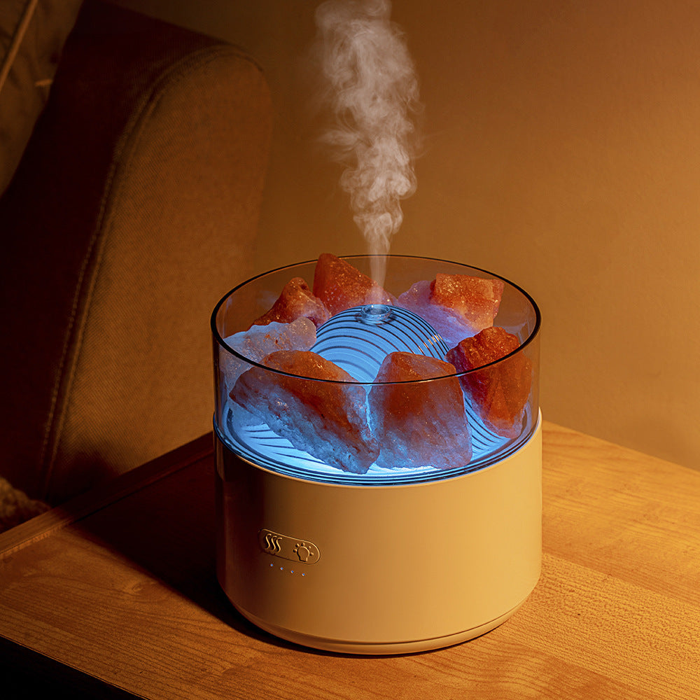 Crystal Salt Aroma Diffuser Humidifier with Ambient Light