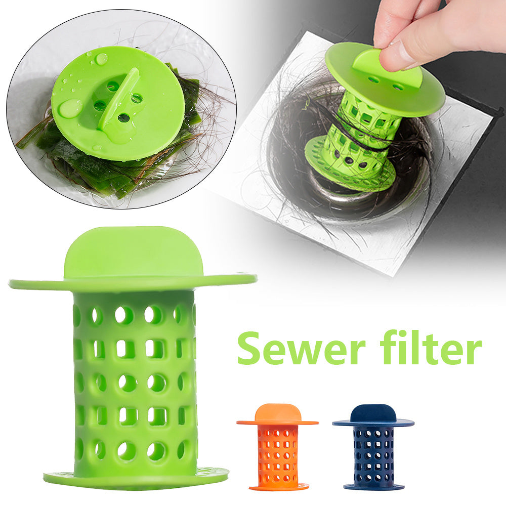Green Eco-Friendly Drain Hair Catcher for Clog Prevention