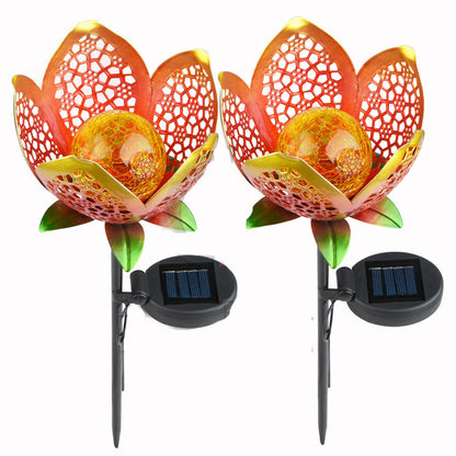 Solar Flower Garden Lights - Eco-Friendly Outdoor Décor