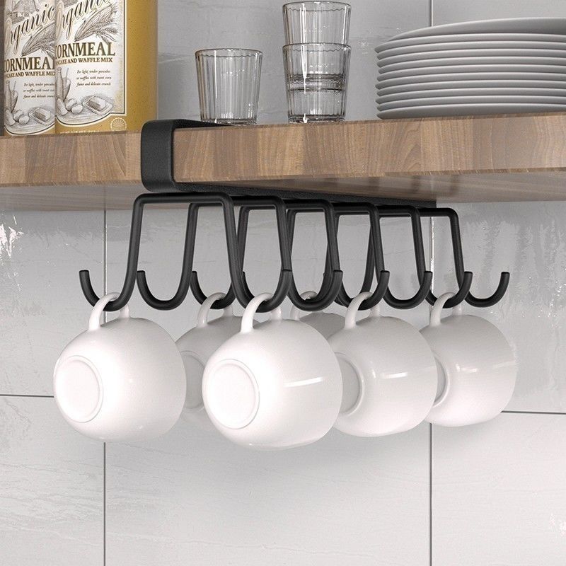 Kitchen Cabinet Hanging Iron Hook Organizer