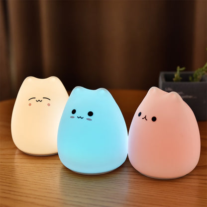 Eco-Friendly Silicone Touch Sensor Night Light for Kids