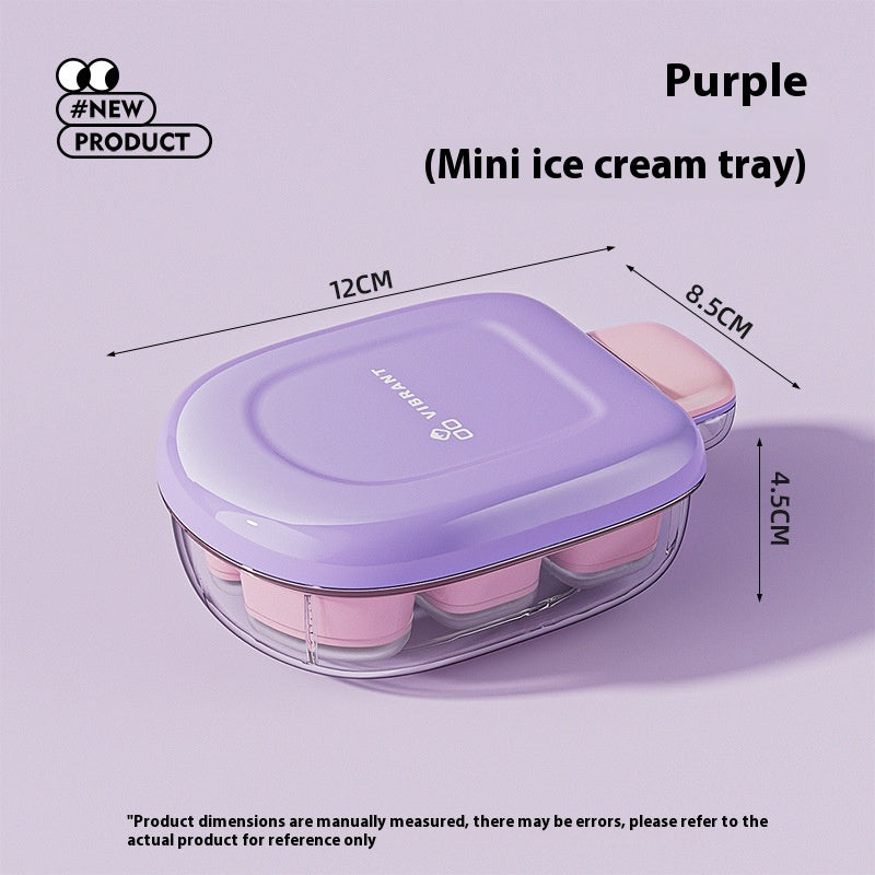 Eco-Friendly Easy-Press Ice Cube Mold with Lid
