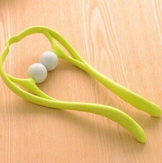 U-Shaped Neck and Shoulder Massager with Dual Handles and Roller Balls