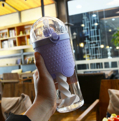 Eco-Friendly Kids Water Bottle with Straw - BPA Free