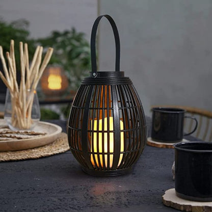 Eco-Friendly LED Lantern with Candle - Indoor & Outdoor Decorative Lighting