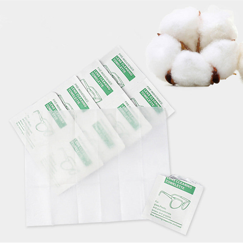 Biodegradable Lens Cleaning Towelettes - Eco-Friendly, Plastic-Free Wipes