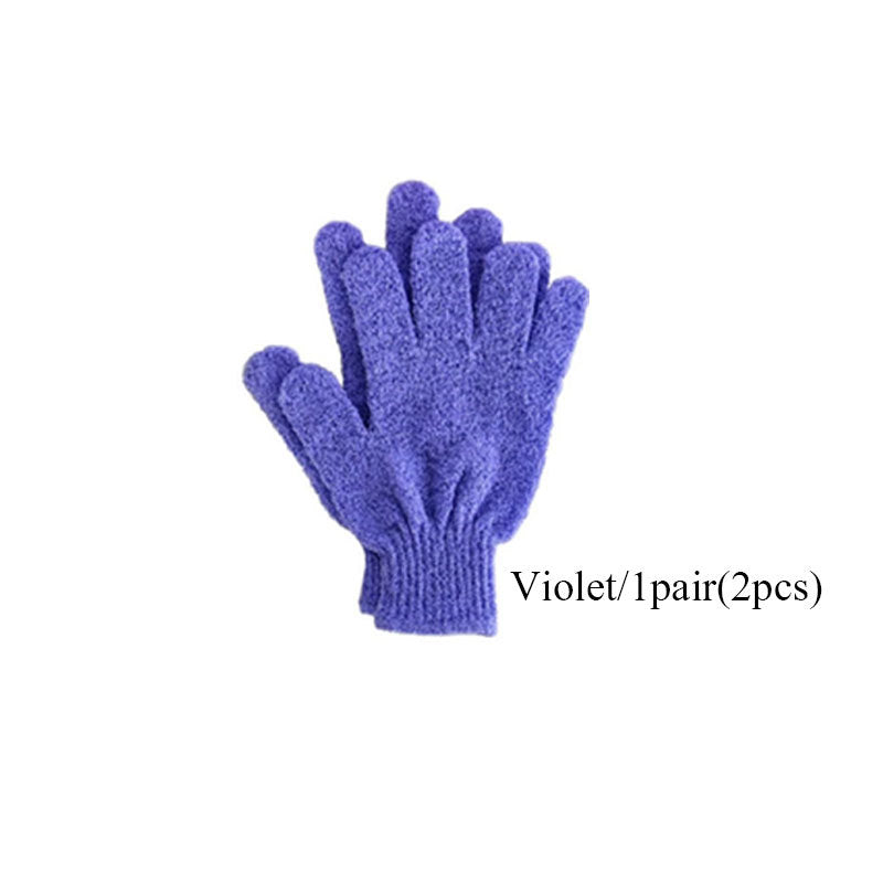 Eco-Friendly Candy Color Mud Exfoliating Bath Gloves