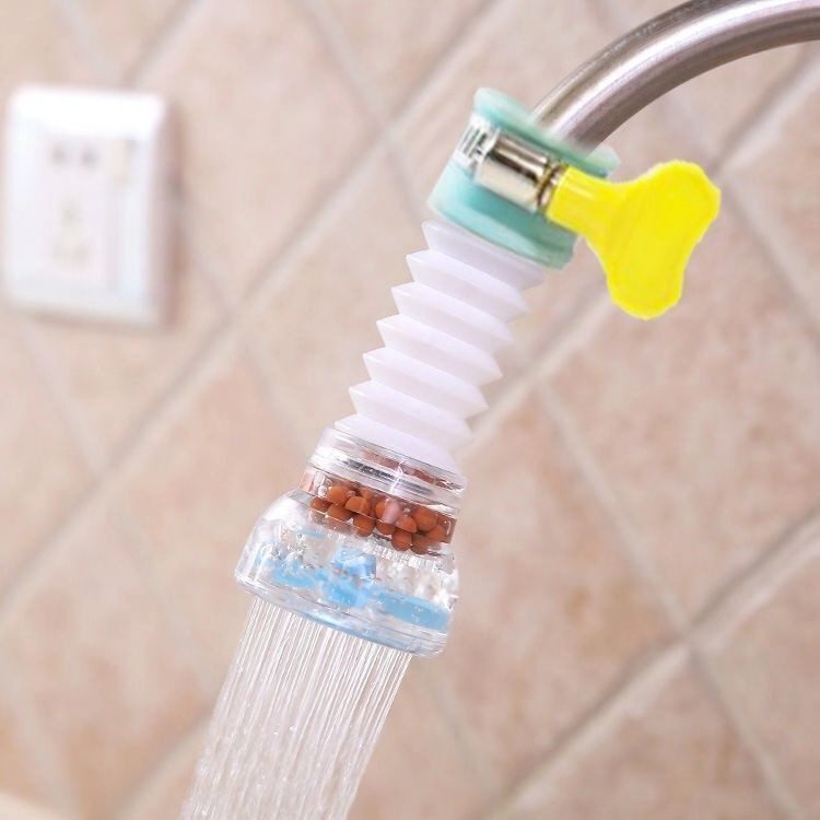 Water-Saving Faucet Aerator with Filtration Beads