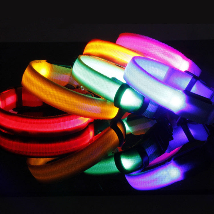 Eco-Friendly LED Safety Dog Collar for nighttime visibility
