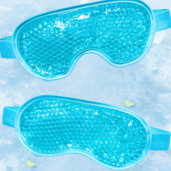 Blue Reusable Gel Eye Mask for Hot & Cold Therapy