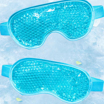 Blue Reusable Gel Eye Mask for Hot & Cold Therapy