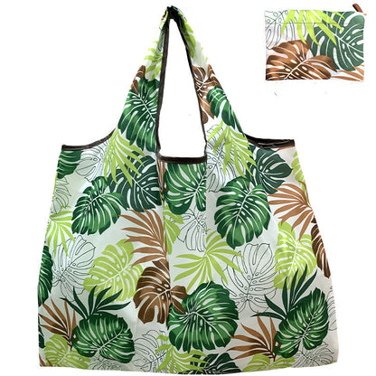 Eco-Friendly Reusable Shopping Bag - Durable Floral Tote for Groceries