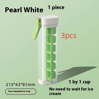 Eco-Friendly Reusable Ice Cube Tray with Dispenser
