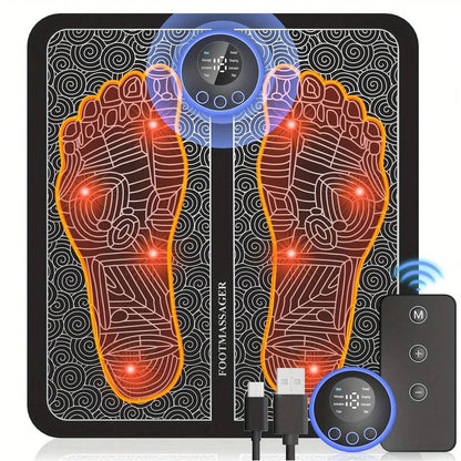 Rechargeable Electronic Foot Massager Pad for Relaxation and Wellness