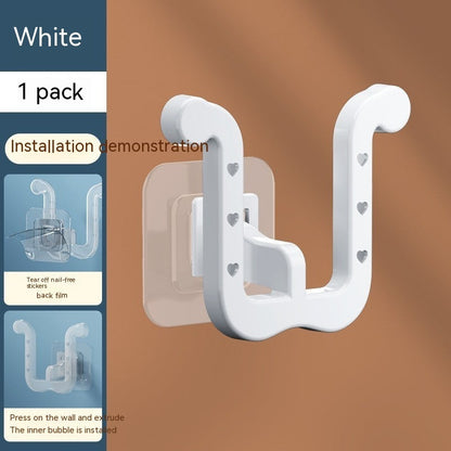 Bathroom Slipper Holder – Wall Mounted, No Drill