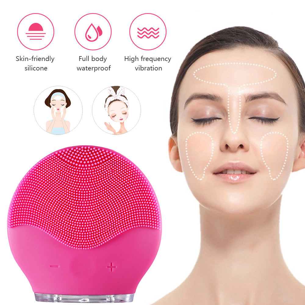 Eco-Friendly Silicone Facial Cleansing Brush - Reusable & Durable